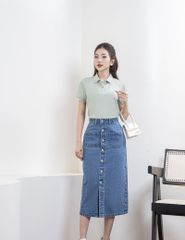 Chân váy jean nữ WVD002K4