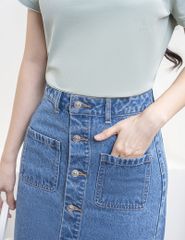 Chân váy jean nữ WVD002K4
