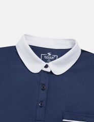 Áo polo ngắn tay nữ cổ phối kẹp ren