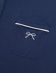 Áo polo ngắn tay nữ cổ phối kẹp ren