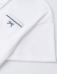 Áo polo ngắn tay nữ cổ phối kẹp ren