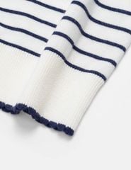 Áo polo mongtoghi nữ kẻ ngang túi ngực