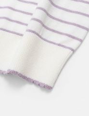 Áo polo mongtoghi nữ kẻ ngang túi ngực