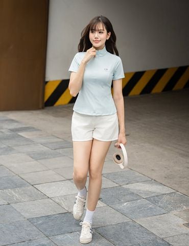 Quần short khaki nữ