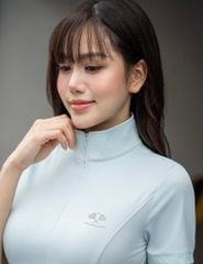 Áo polo ngắn tay nữ thể thao khóa cổ giọt lệ
