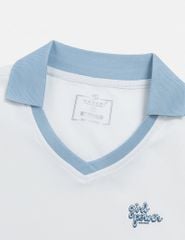 Áo polo ngắn tay thể thao nữ hình in trước ngực