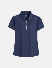 Áo polo ngắn tay nữ thể thao cổ lệch