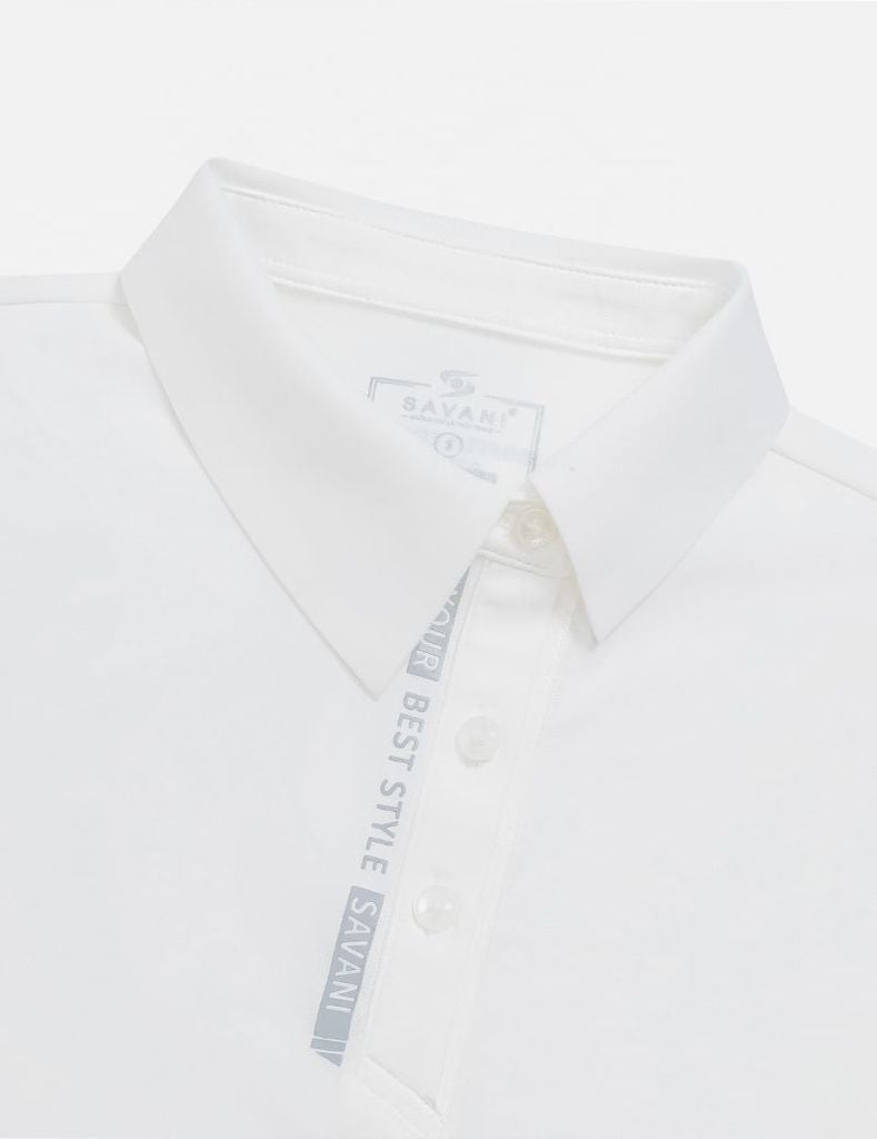 Áo polo ngắn tay nữ thể thao cổ lệch