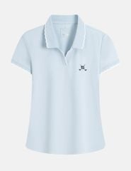 Áo polo nữ ngắn tay thể thao ngực in