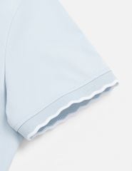 Áo polo nữ ngắn tay thể thao ngực in