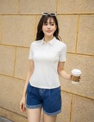 Quần short jean nữ ly bung