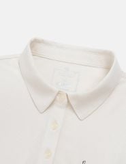 Áo polo nữ ngắn tay thể thao ngực in