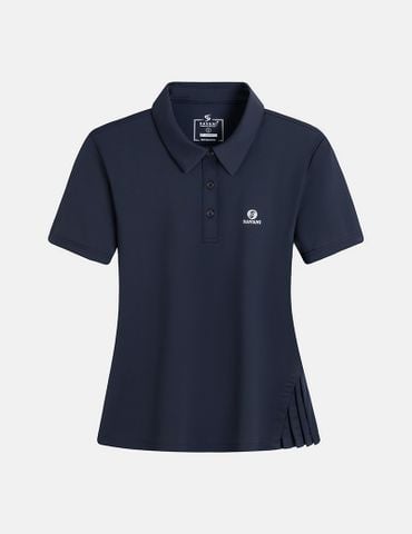 Áo polo ngắn tay thể thao nữ ngực in