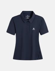 Áo polo ngắn tay thể thao nữ ngực in