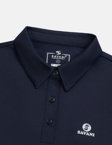 Áo polo ngắn tay thể thao nữ ngực in