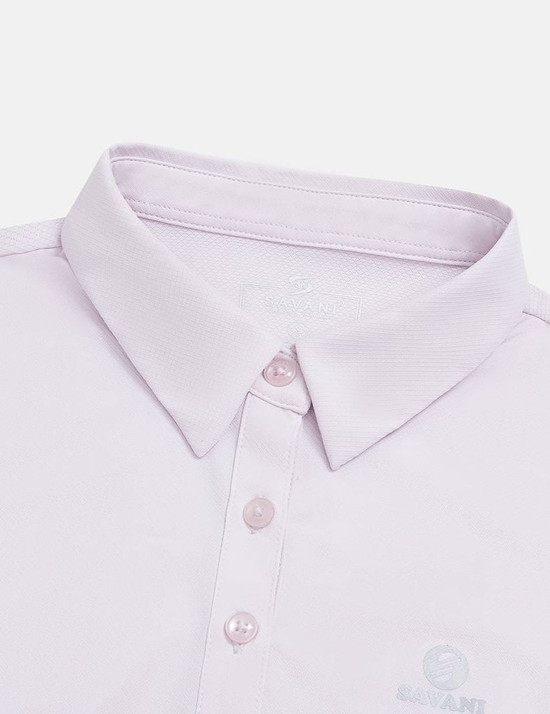 Áo polo ngắn tay thể thao nữ ngực in