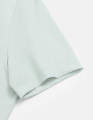 Áo polo ngắn tay nữ thể thao hình in trước ngực