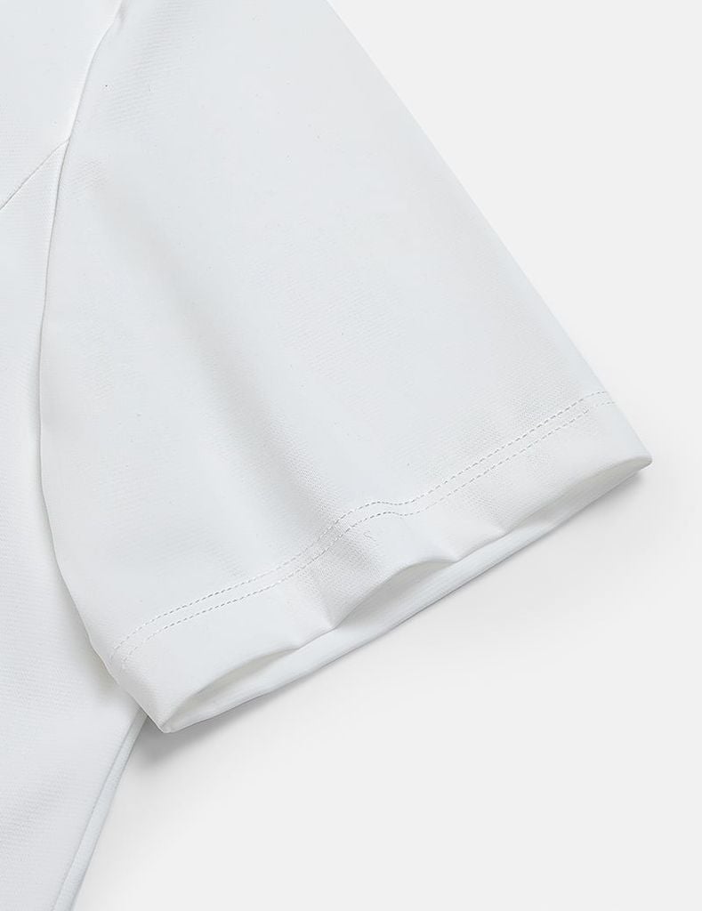 Áo polo ngắn tay nữ thể thao hình in trước ngực