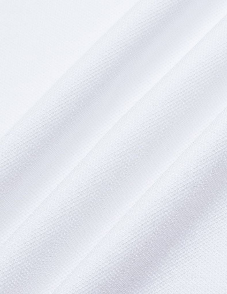 Áo polo nữ tay raglang phối ngực in