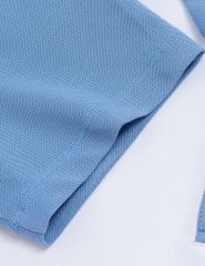 Áo polo nữ tay raglang phối ngực in