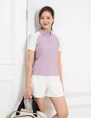 Áo polo thể thao nữ phối màu