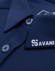 Áo polo nữ ngắn tay bản cổ in logo