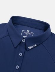 Áo polo nữ ngắn tay bản cổ in logo