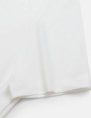 Áo polo nữ ngắn tay bản cổ in logo