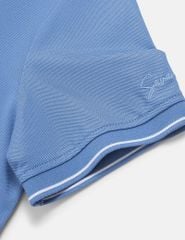 Áo polo ngắn tay nữ xẻ tà thêu logo tay