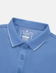 Áo polo ngắn tay nữ xẻ tà thêu logo tay