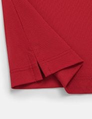 Áo polo ngắn tay nữ xẻ tà thêu logo tay