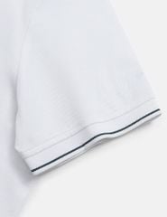 Áo polo ngắn tay nữ xẻ tà thêu logo tay