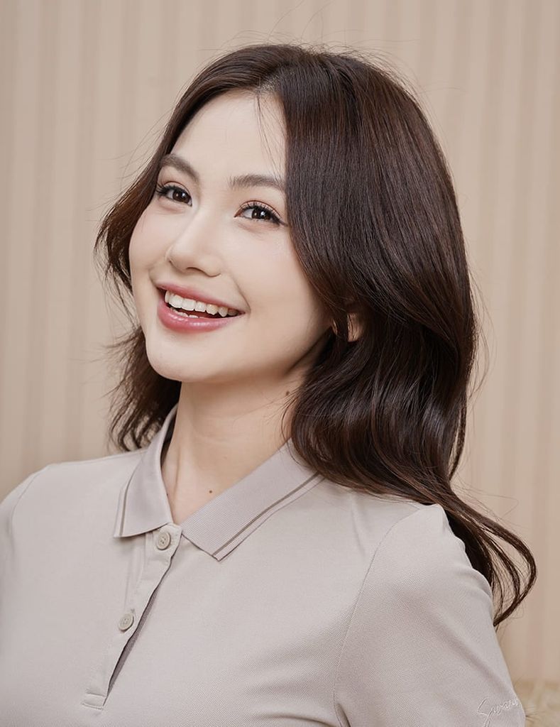 Áo polo ngắn tay nữ phối line