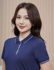 Áo polo ngắn tay nữ phối line