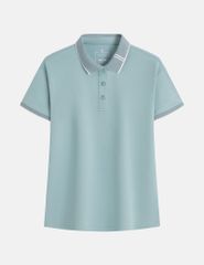 Áo polo ngắn tay nữ tay thêu logo