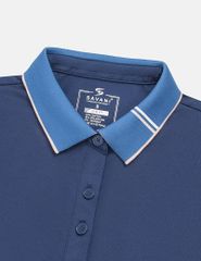 Áo polo ngắn tay nữ tay thêu logo