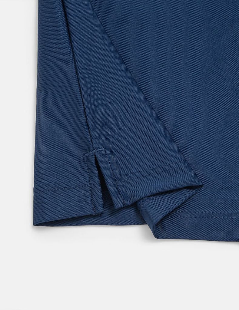 Áo polo ngắn tay nữ thêu logo tay phối nẹp