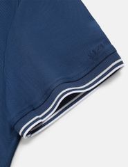 Áo polo ngắn tay nữ thêu logo tay phối nẹp