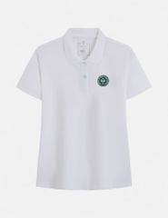 Áo phông có cổ nữ in logo trước ngực