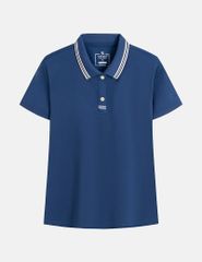 Áo polo ngắn tay nữ viền cổ