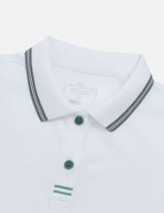 Áo polo ngắn tay nữ viền cổ