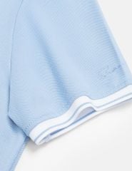 Áo polo nữ nẹp dưới vải phối