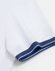 Áo polo nữ nẹp dưới vải phối