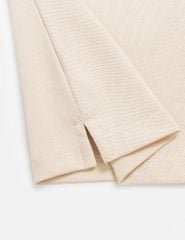 Áo polo nữ nẹp dưới vải phối