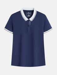 Áo polo nữ nẹp dưới vải phối