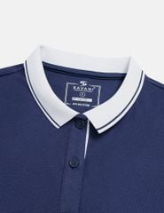 Áo polo nữ nẹp dưới vải phối