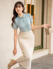 Chân váy âu nữ dáng dài