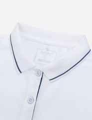 Áo polo ngắn tay nữ nẹp phối vải khác màu