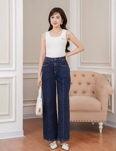 Quần jean nữ ống suông
