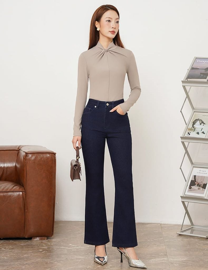 Quần jean nữ ống loe